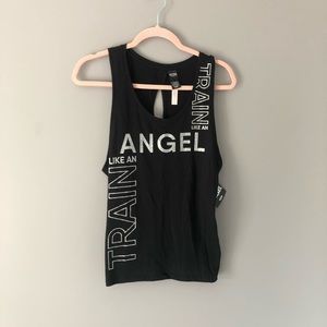 Victoria’s Secret Train like an angel Black tank